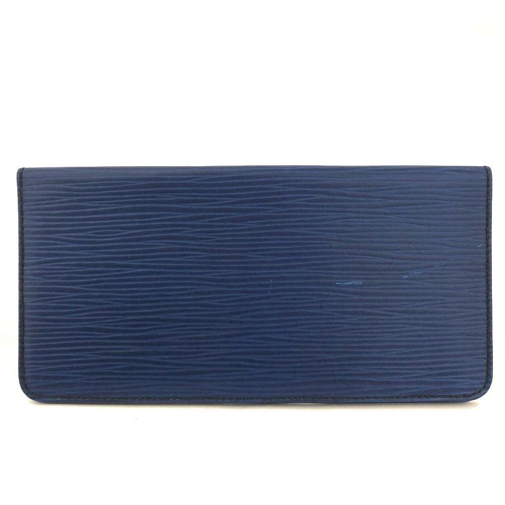 Louis Vuitton Epi Agenda Poche Leather Pocket Notebook Cover Blue