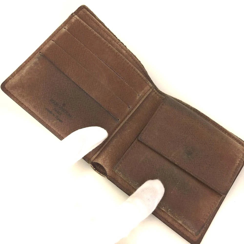 $545 Louis Vuitton Monogram Portefeiulle Marco Bifold Wallet Brown CA0935