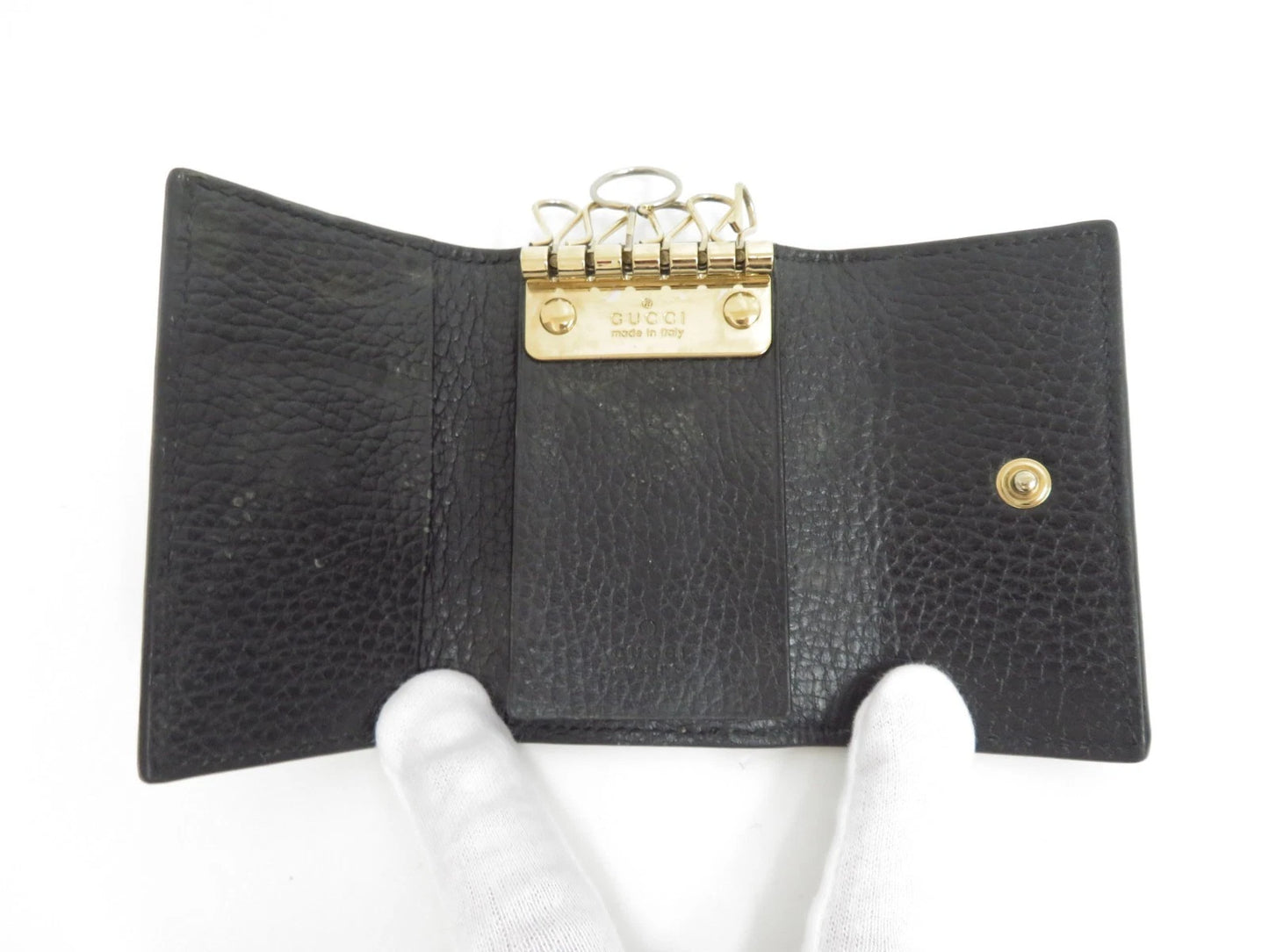 GUCCI GG Marmont Leather 6 Ring Key Case