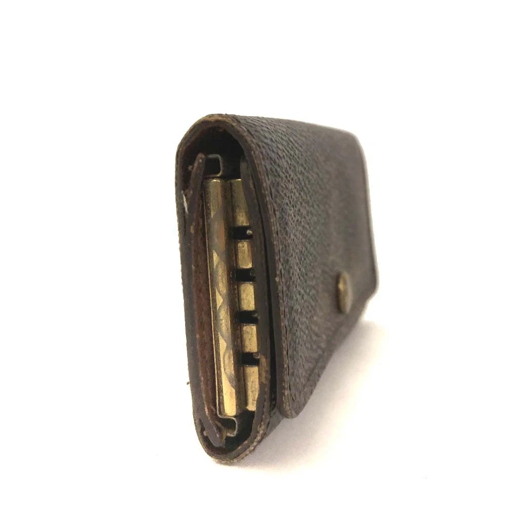 $345 Louis Vuitton Monogram Multicles 4 Ring Key Case Brown TH0016
