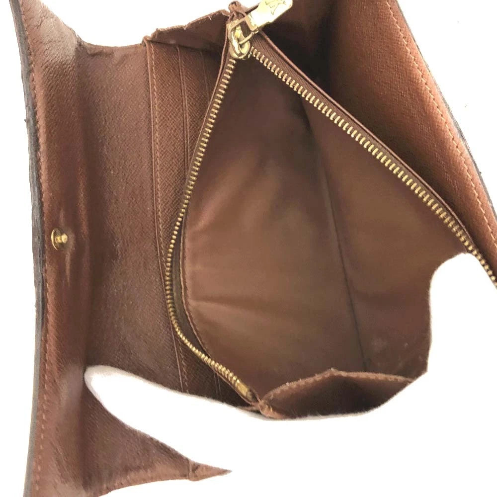 Louis Vuitton Monogram Portefeiulle Sarah Long Bifold Wallet Brown CT1026