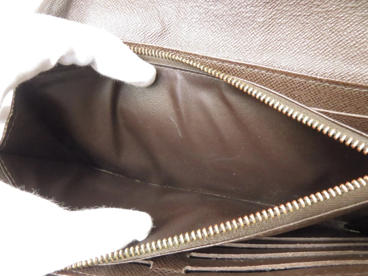 LOUIS VUITTON Damier Ebene Sistina Long Wallet CA2150