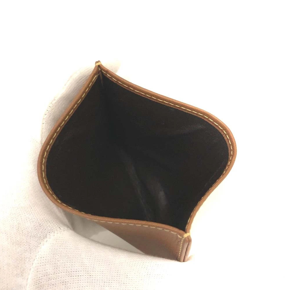 LOEWE Logo Leather Card Case Brown