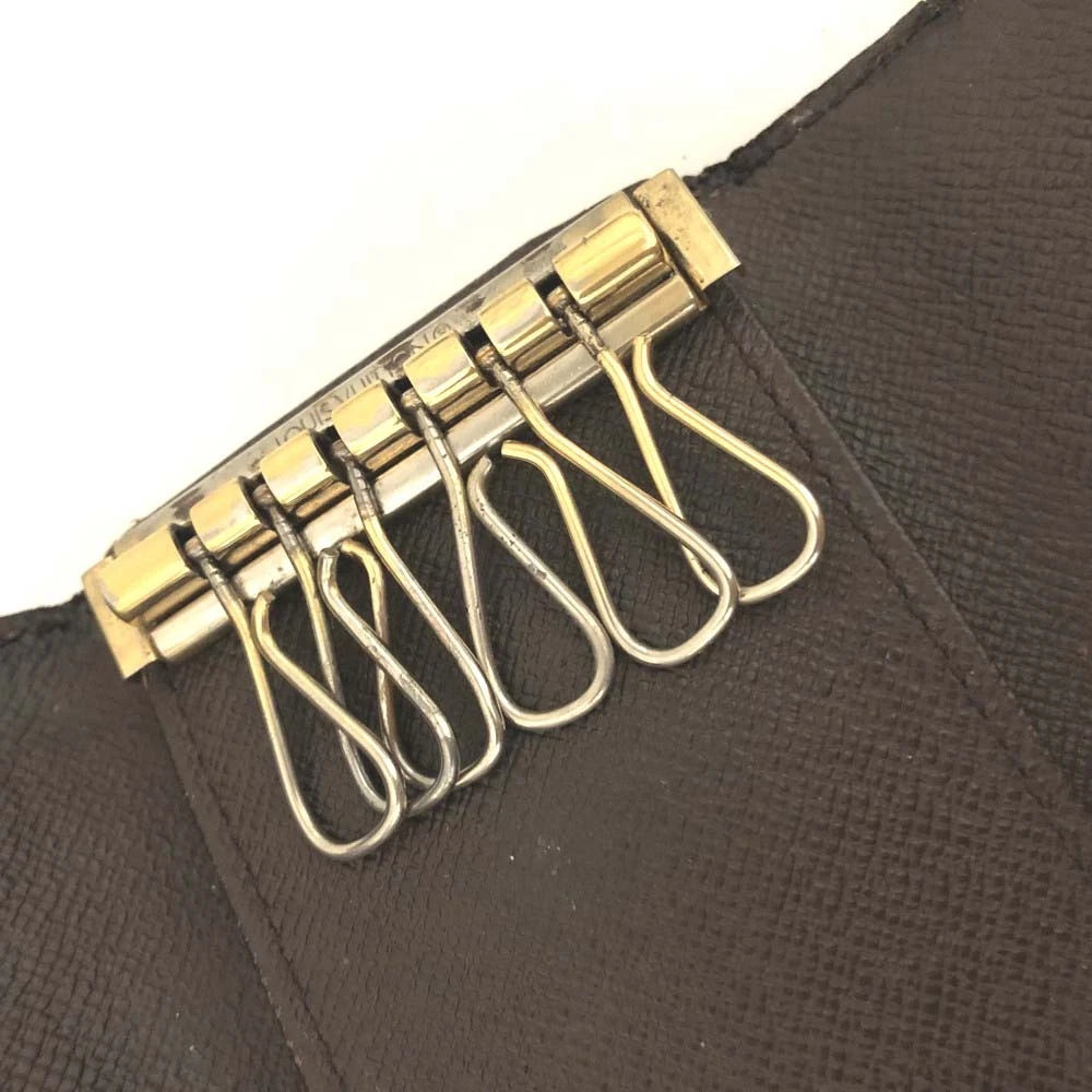 $345 1999 Louis Vuitton Damier Multicles 6 Ring Key Case Brown CT1919