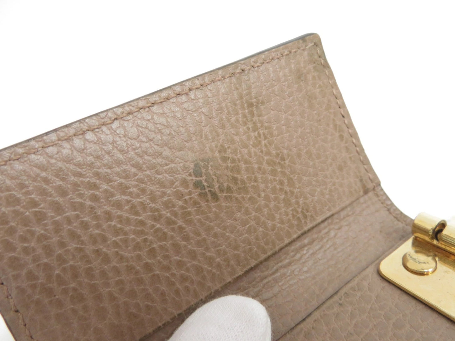 GUCCI GG Marmont Leather 6 Ring Key Case