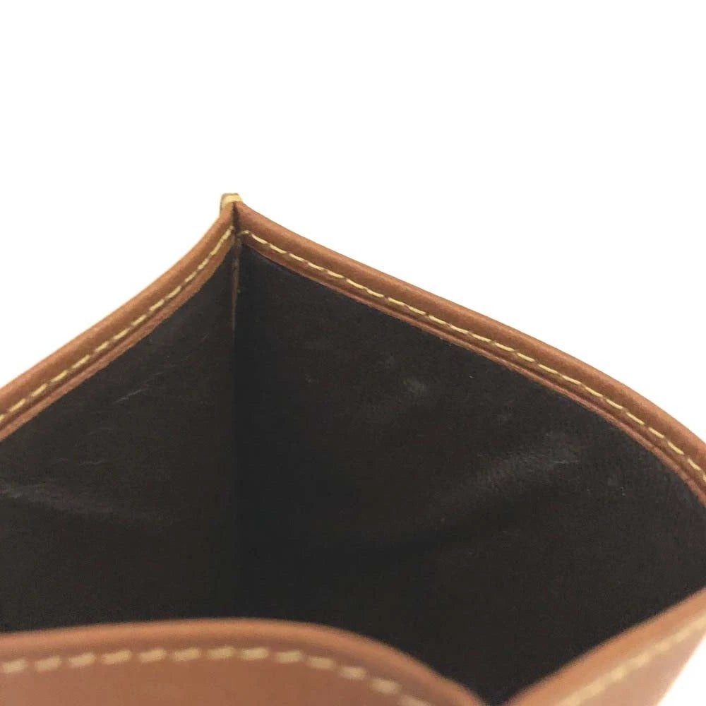 LOEWE Logo Leather Card Case Brown