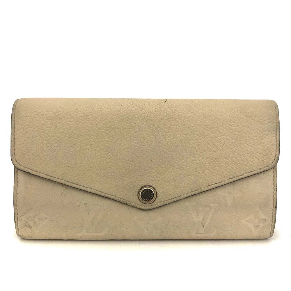 $750 Louis Vuitton Monogram Empreinte Portefeiulle Sarah Long Wallet CA1128