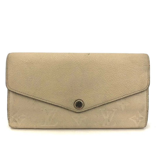 $750 Louis Vuitton Monogram Empreinte Portefeiulle Sarah Long Wallet CA1128
