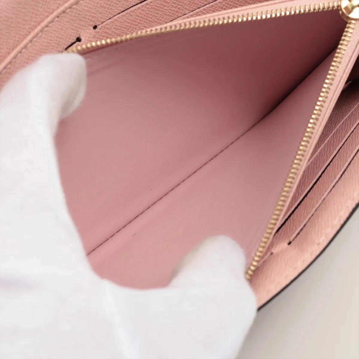 Louis Vuitton Damier Portefeuille Sarah N60114 Rose Ballerine Long Wallet