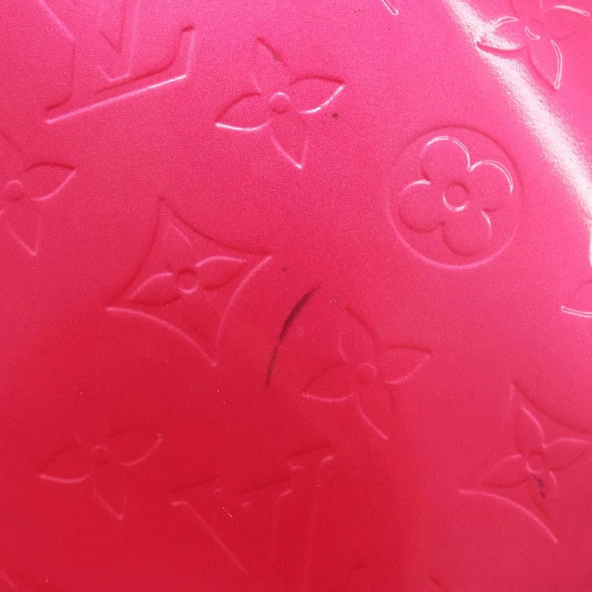 $995 2003 Louis Vuitton Fuchsia Monogram Vernis Vertical Sullivan Bag CE0013