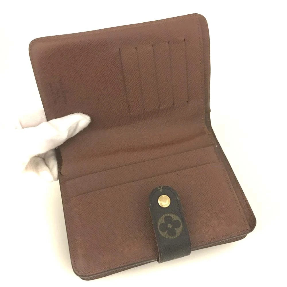 $795 2004 Louis Vuitton Monogram Porte Papier Zippe Wallet SP0044