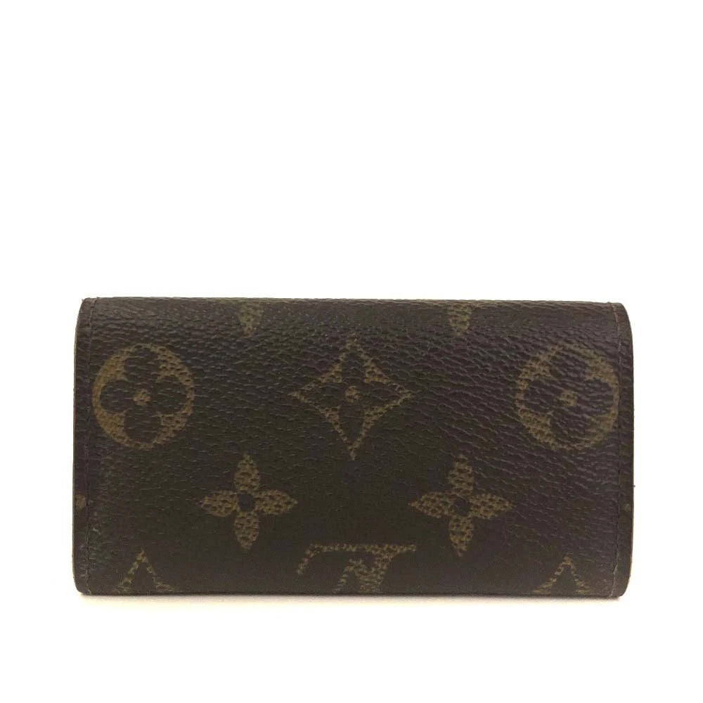 $345 2012 Louis Vuitton Monogram Multicles 4 Ring Key Case Brown RI2102