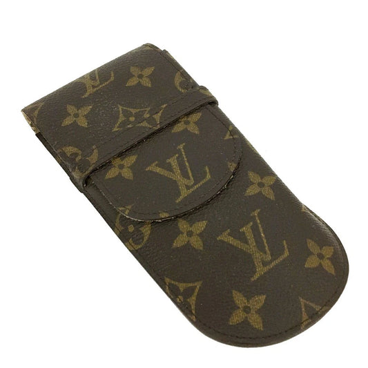 Louis Vuitton Monogram Etui a Lunettes Rabat Glasses Case Brown MI0957