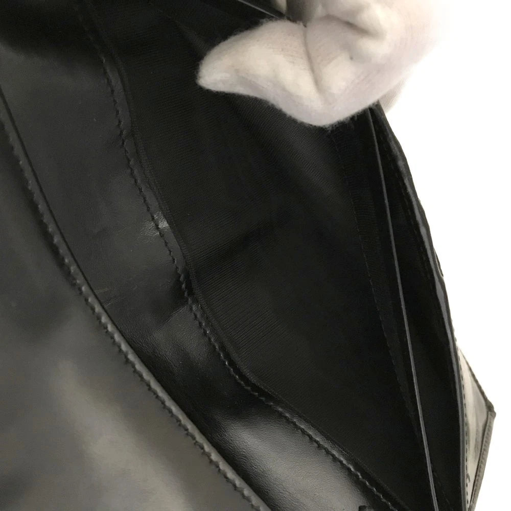 Dolce&Gabbana DG Logo Leather Long Bifold Wallet Black
