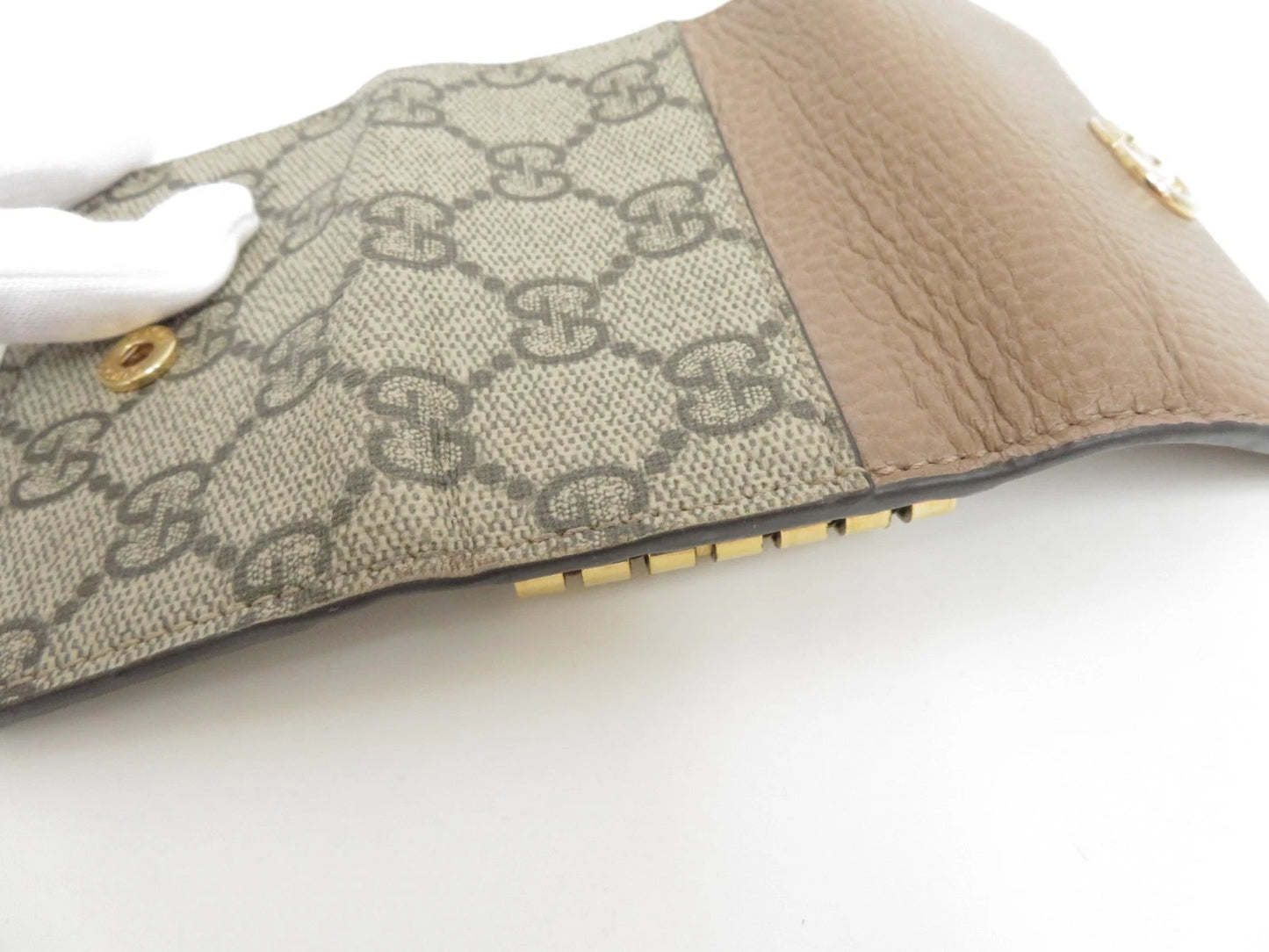 GUCCI GG Marmont Leather 6 Ring Key Case
