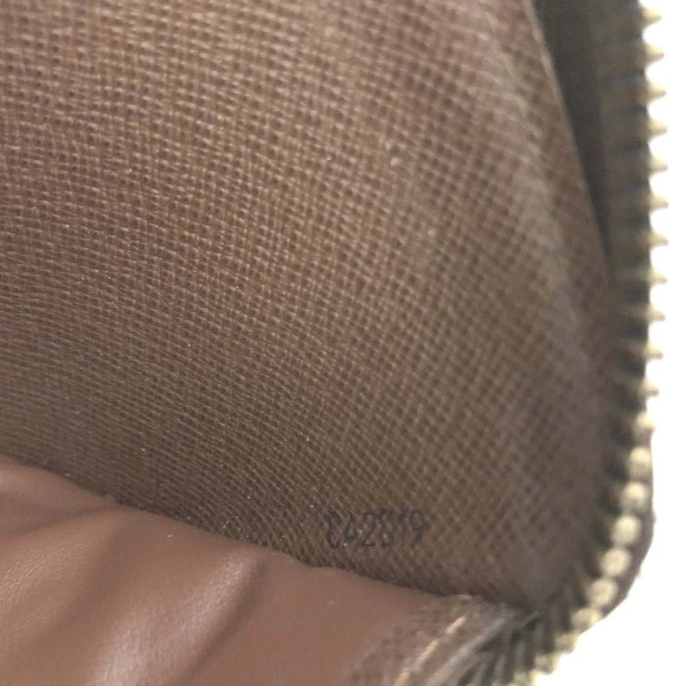 Louis Vuitton Monogram Zippy Zip Around Long Wallet Purse Brown CA2019