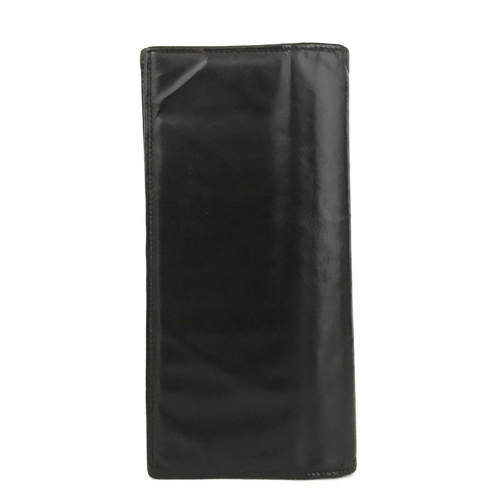 Dolce&Gabbana DG Logo Leather Long Bifold Wallet Black