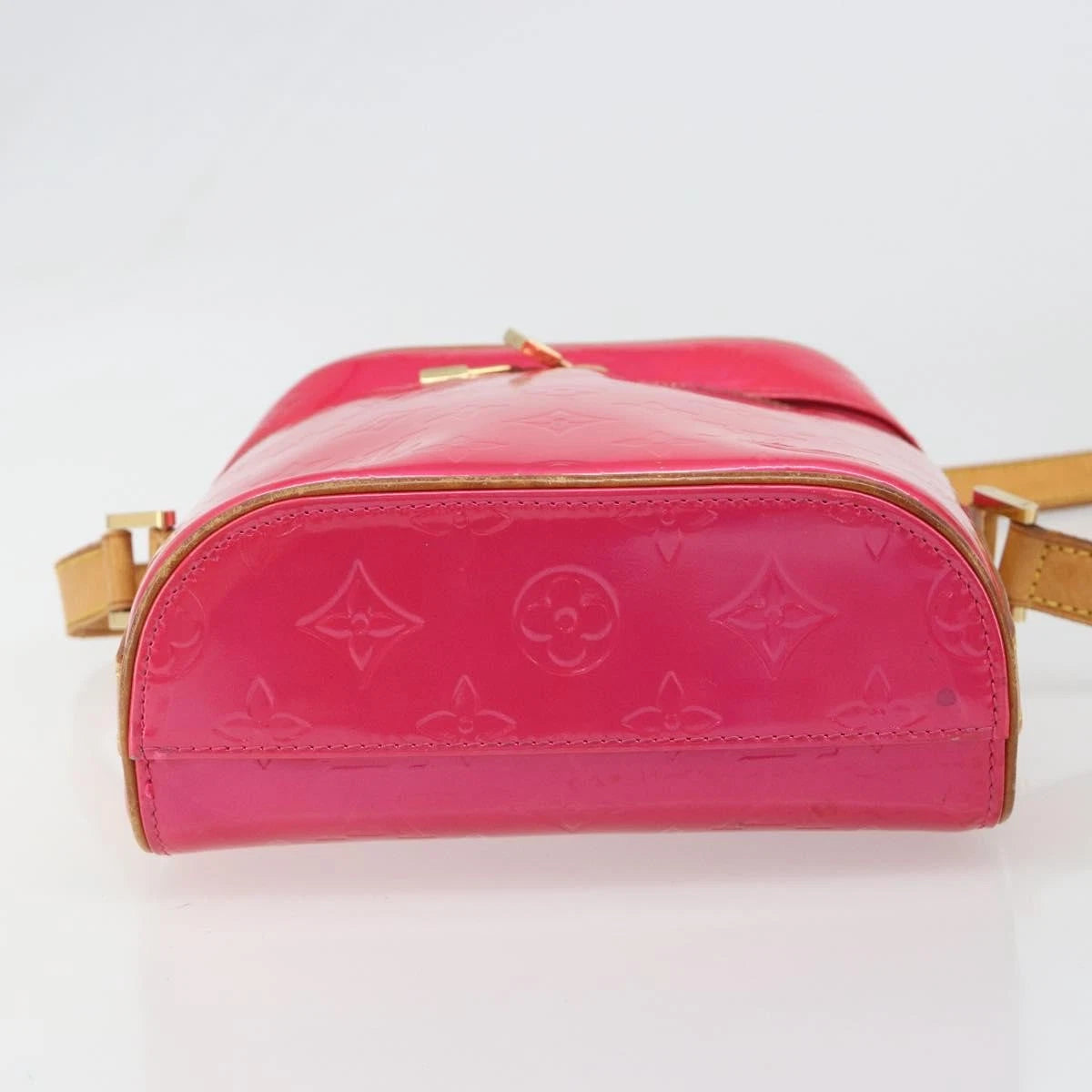 $995 2003 Louis Vuitton Fuchsia Monogram Vernis Vertical Sullivan Bag CE0013