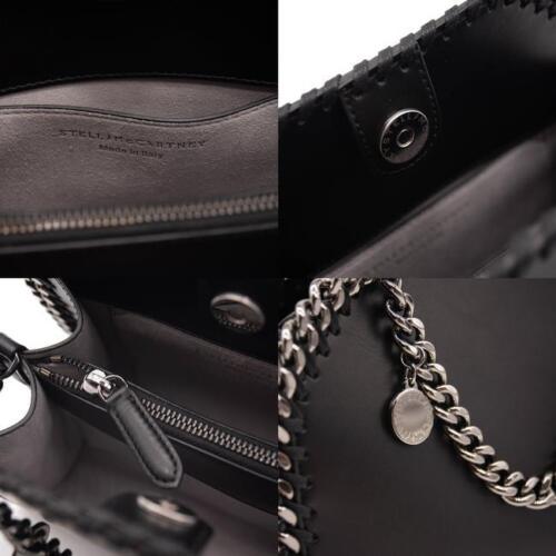 Stella McCartney Tote Box Falabella Black Faux Leather Shoulder Bag