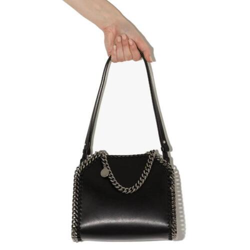 Stella McCartney Tote Box Falabella Black Faux Leather Shoulder Bag