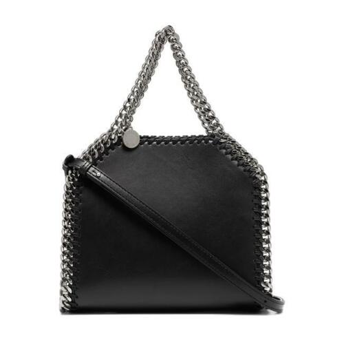 Stella McCartney Tote Box Falabella Black Faux Leather Shoulder Bag