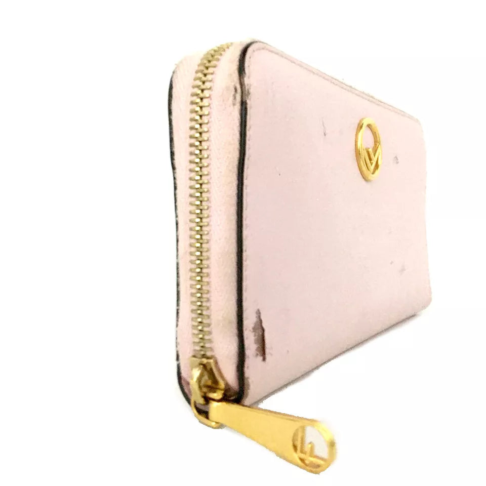 Fendi  Vitello Liberty Lucido F is Fendi Zip Around Wallet Pink