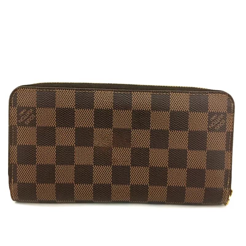 Louis Vuitton  Damier Ebene Zippy Wallet Rose Ballerine