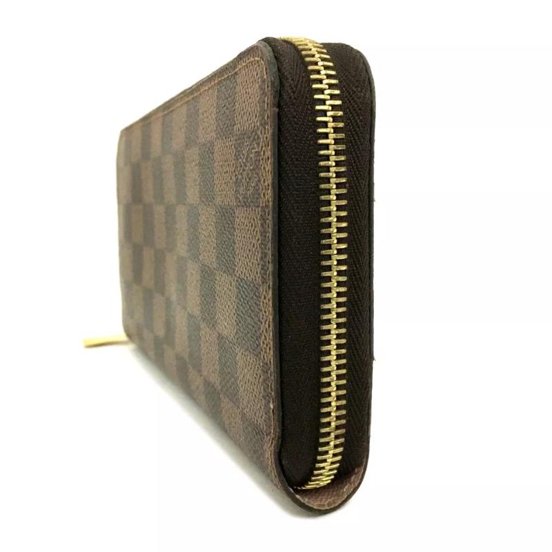 Louis Vuitton  Damier Ebene Zippy Wallet Rose Ballerine