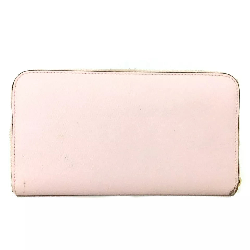 Fendi  Vitello Liberty Lucido F is Fendi Zip Around Wallet Pink