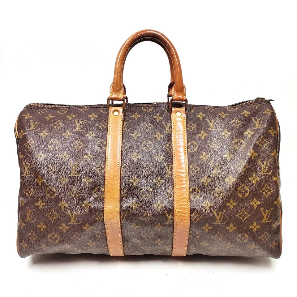 $1440 Louis Vuitton Monogram Keepall 45 SA822