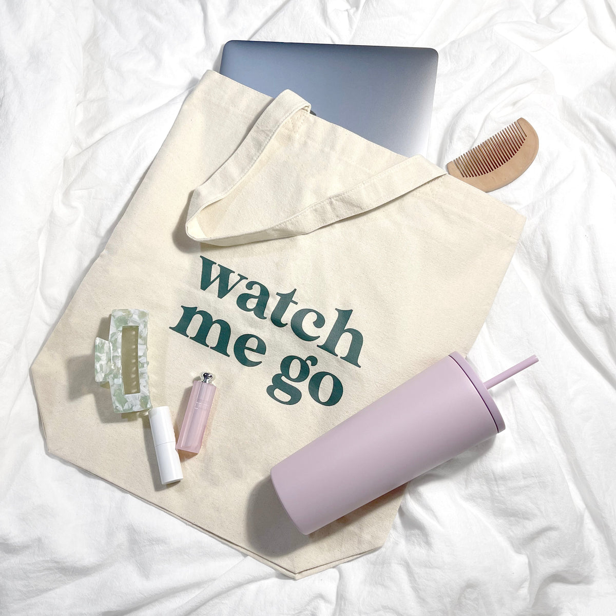 Date Night Mint Rectangular Biodegradable Claw Clip