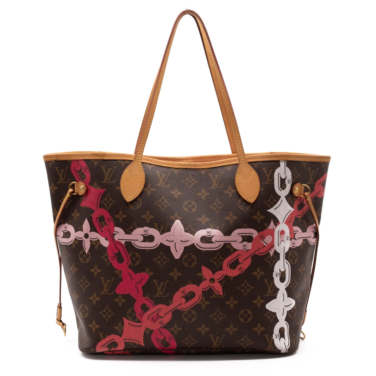 Louis Vuitton Monogram Bay Neverfull MM Rose Ballerine Poppy