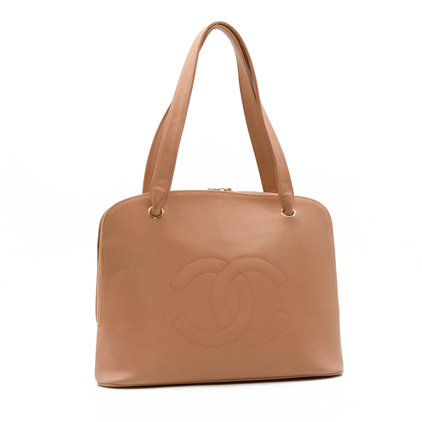 Chanel Timeless Dome Tote Caviar Vintage Beige Tote