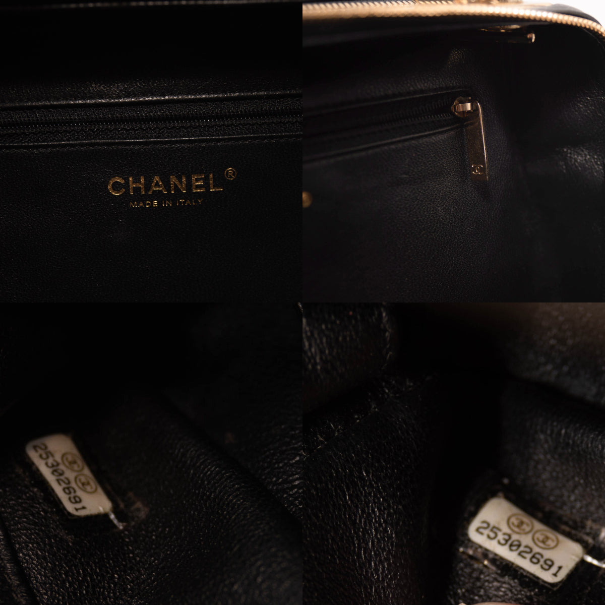 CHANEL Lambskin Chevron Quilted Medium Trendy CC Dual Handle Flap Bag Beige  455439