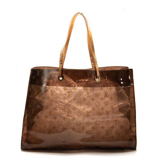 Louis Vuitton Vinyl Monogram Ambre Sac Cabas GM Beach Tote