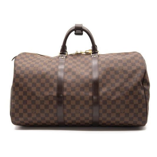 Louis Vuitton Keepall Damier Ebene 50 Brown Coated Canvas Weekend/Travel Bag