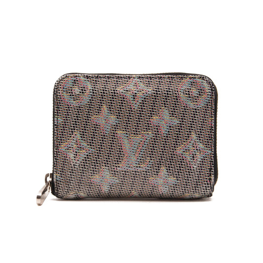 Louis Vuitton Calfskin Monogram LV Pop Zippy Coin Purse Blue