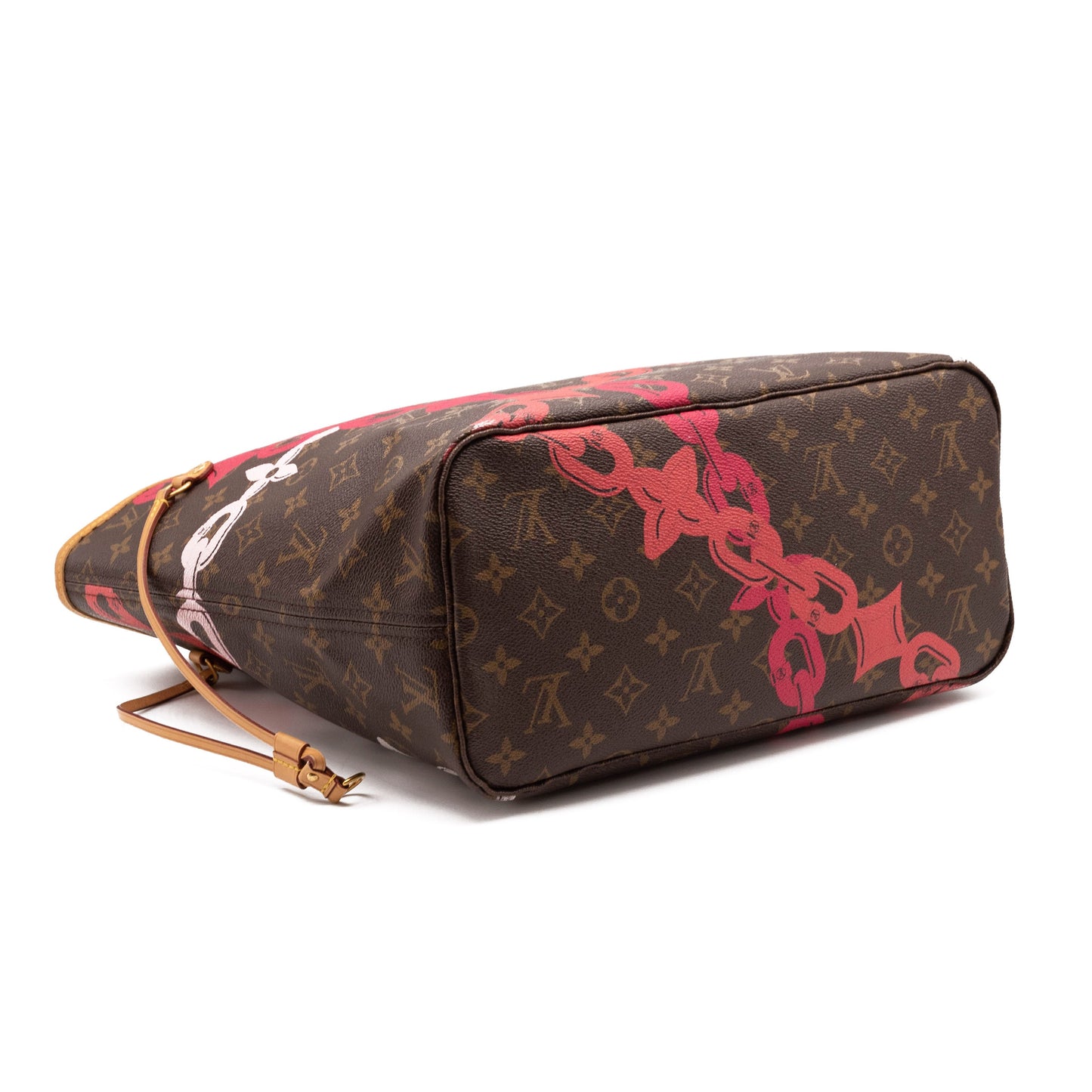 Louis Vuitton Monogram Bay Neverfull MM Rose Ballerine Poppy