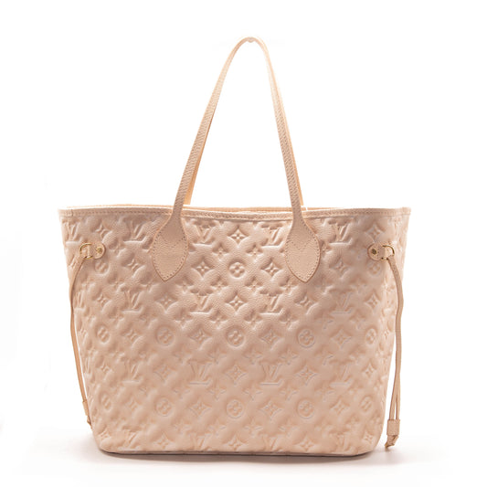 Louis Vuitton Empreinte Monogram Summer Stardust Neverfull MM Beige Clair Pink