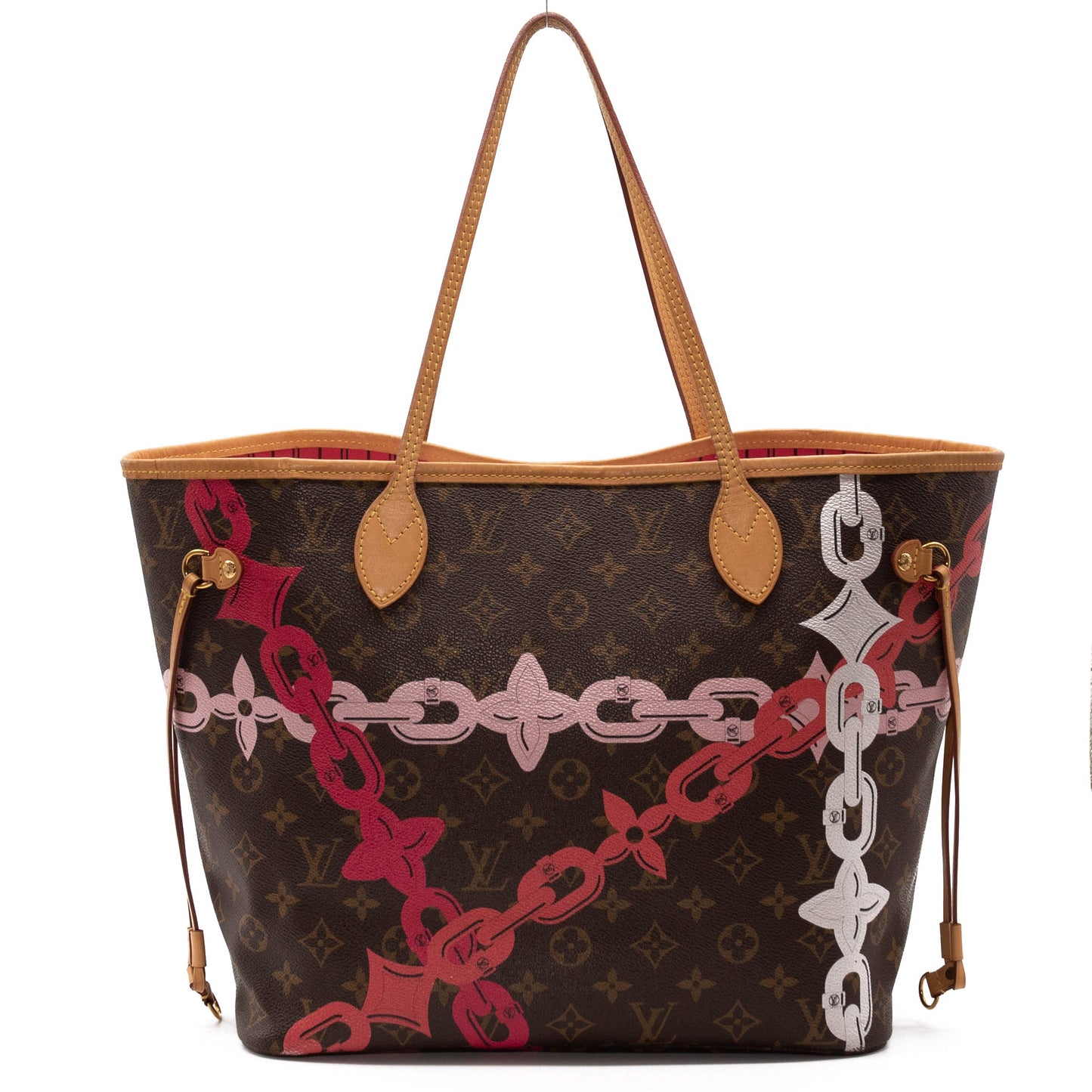 Louis Vuitton Monogram Bay Neverfull MM Rose Ballerine Poppy