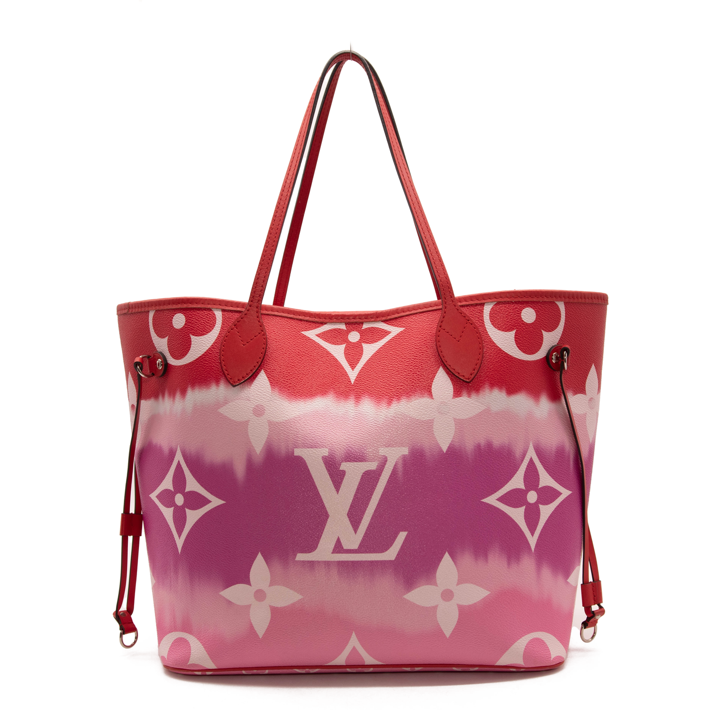 LOUIS VUITTON Monogram Escale Neverfull MM Rouge Tote Shoulder Bag