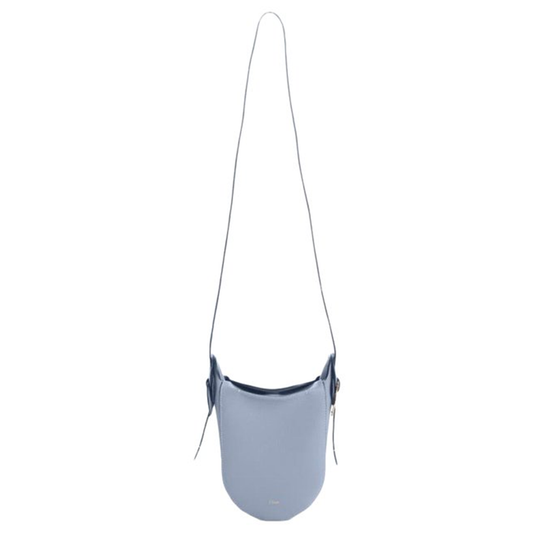 NEW Chloe Mini Darryl Blue Leather Shoulder Bag
