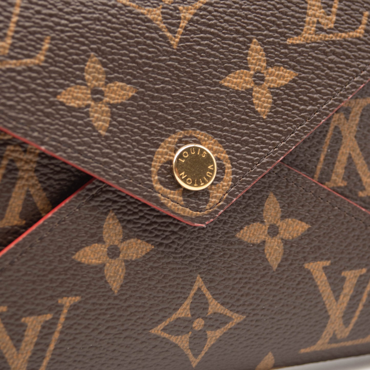 Louis Vuitton Monogram Medium Kirigami Pochette Insert Coquelicot