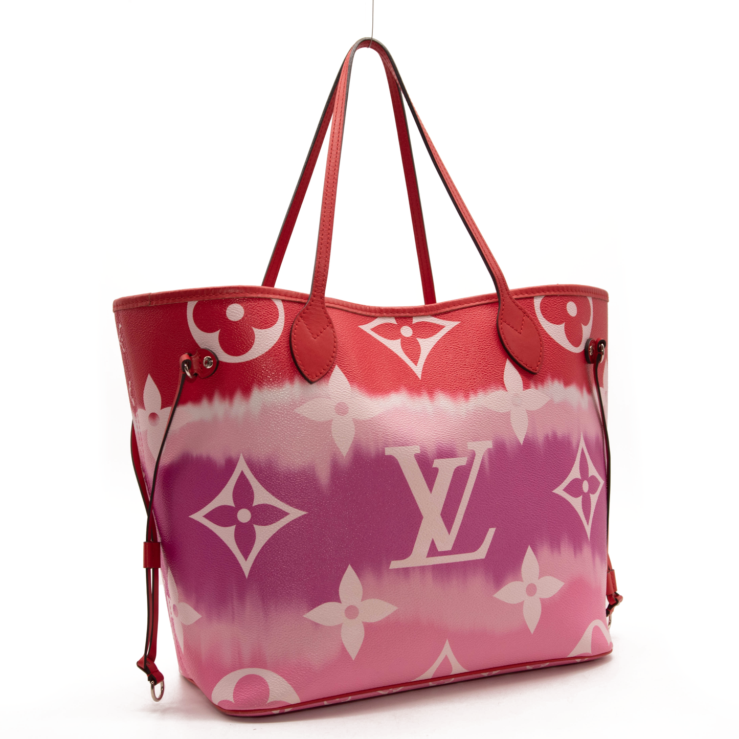 LOUIS VUITTON Monogram Escale Neverfull MM Rouge Tote Shoulder Bag