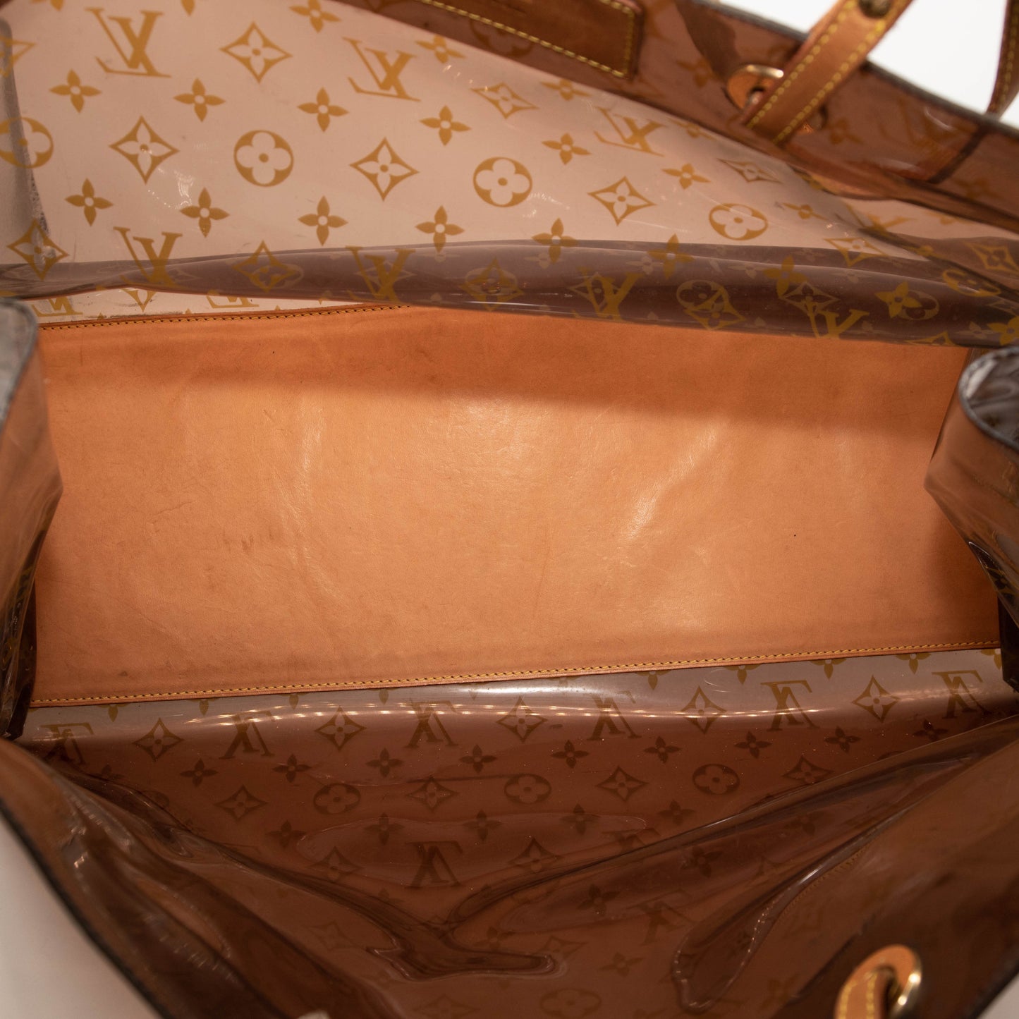 Louis Vuitton Vinyl Monogram Ambre Sac Cabas GM Beach Tote