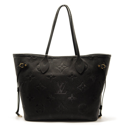 Louis Vuitton Empreinte Monogram Giant Neverfull MM Black Tote