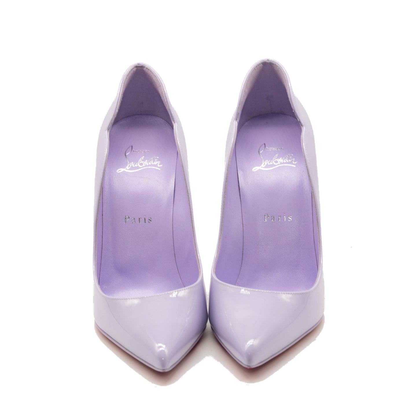 NEW Christian Louboutin Hot Chick Scallop Pointed Toe Pump Lilac EU 39