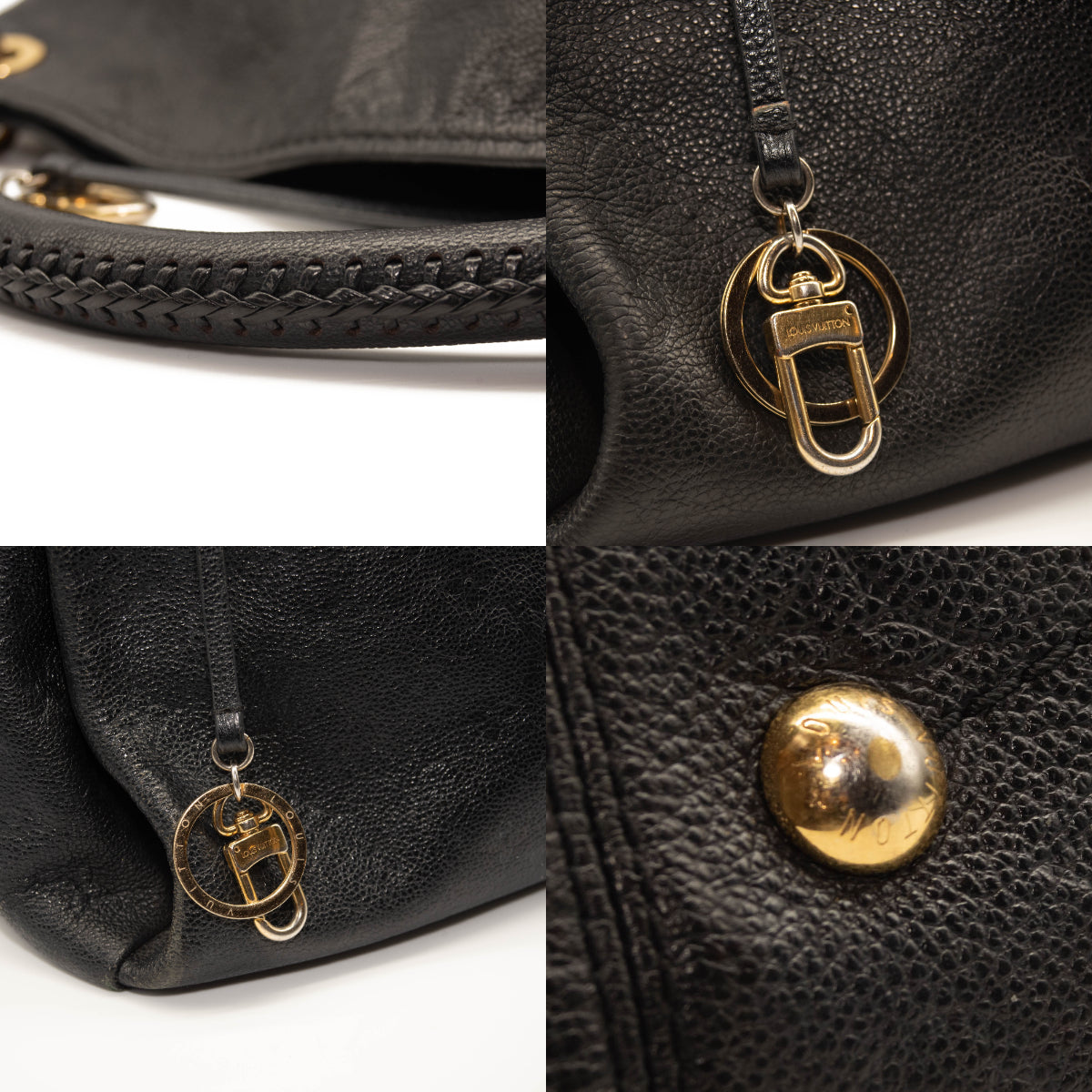 Louis Vuitton Empreinte Artsy MM Black Leather Hobo