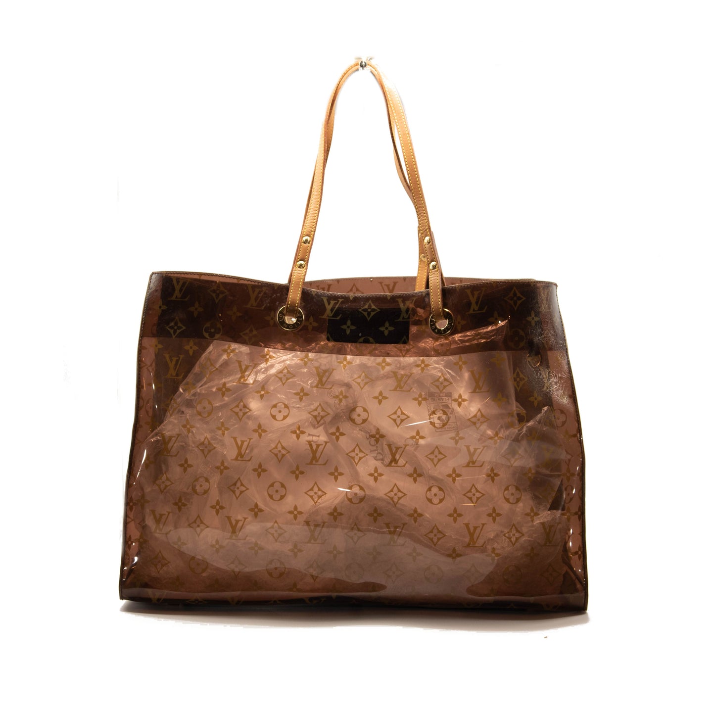 Louis Vuitton Vinyl Monogram Ambre Sac Cabas GM Beach Tote