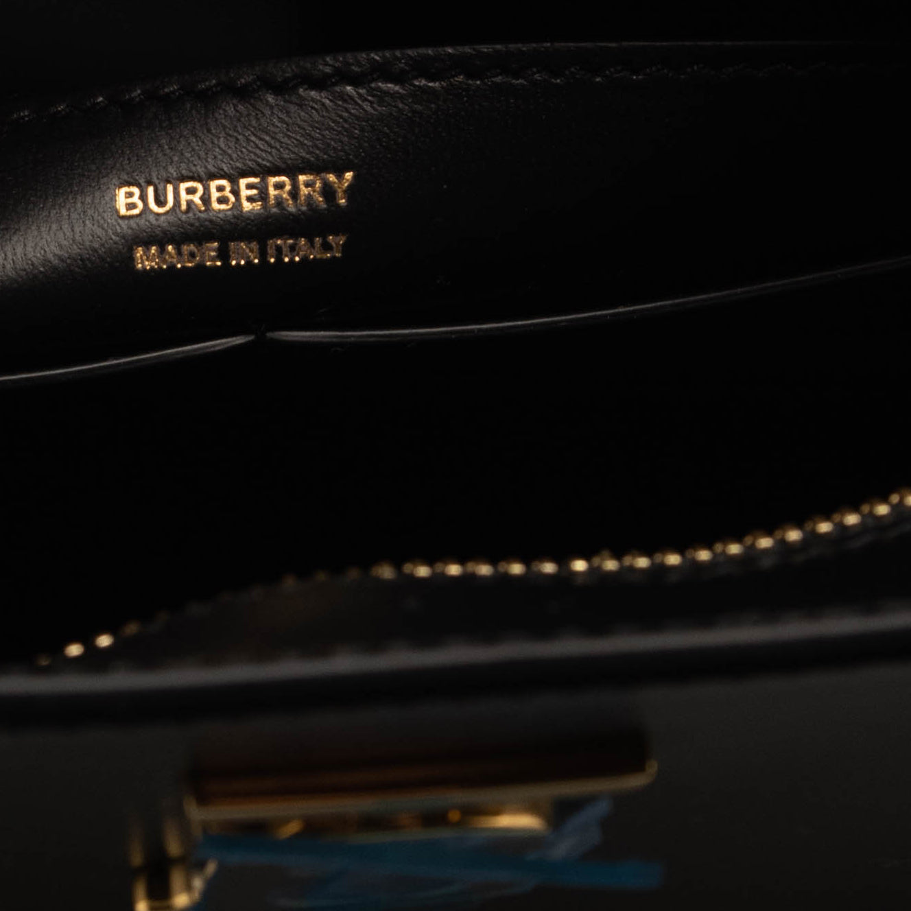 NEW Burberry Burberry TB Plaque Shoulder Bag Black